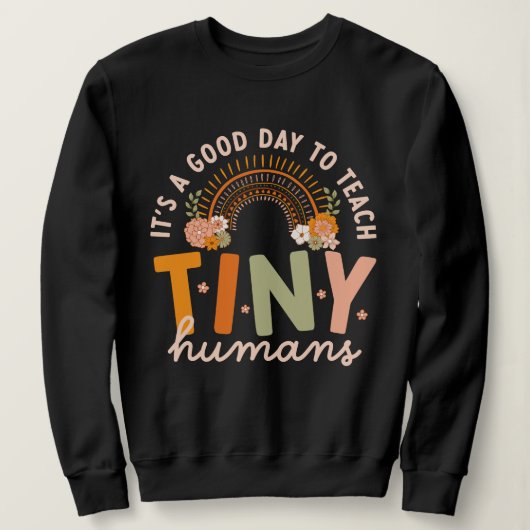 Retro Boho Preschool Leraar Quote Trui (Design voorkant)