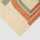 Retro Boho Rainbow Arch Minimalist Design Tissuepapier (Detail)