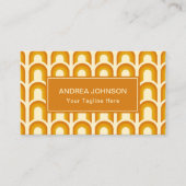 Retro Boho Rainbow Arch Pattern 1960s 1970s Trendy Visitekaartje (Voorkant)