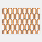 Retro Boho Rainbow Pattern 60s 70s 70s Inpakpapier Vel (Voorkant 3)