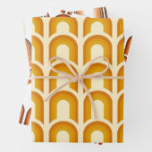 Retro Boho Rainbow Pattern 60s 70s 70s Inpakpapier Vel (In situ)