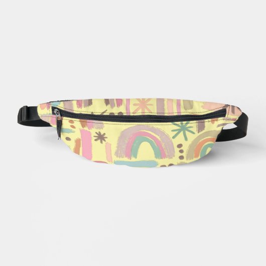 Retro Boho Regenboog Heuptasje (Voorkant)