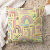Retro Boho Regenboog Kussensloop Kussen (Deken)