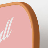 Retro Boho Regenboog Oma gepersonaliseerd Pickleball Paddle (Links Detail)