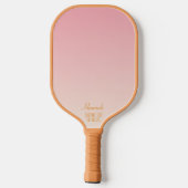 Retro Boho Regenboog Oma gepersonaliseerd Pickleball Paddle (Achterkant)