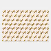 Retro Boho Roaring Tiger Orange Pink Inpakpapier Vel (Voorkant 2)