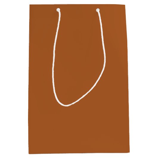 Retro Boho Rust Brown Medium Cadeauzakje (Voorkant)