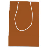 Retro Boho Rust Brown Medium Cadeauzakje (Achterkant)