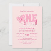 Retro Boho Schattige Vlinder Kinder 1e Verjaardag  Kaart (Voorkant)