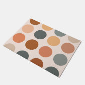 Retro Boho Stippen Neutraal Deurmat (Schuin)