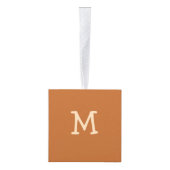 Retro Boho Stippen Neutraal Monogram Decoratie (Rechts)