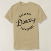 Retro Boho Style Broadway Librarian Funny Reading T-shirt (Design voorkant)