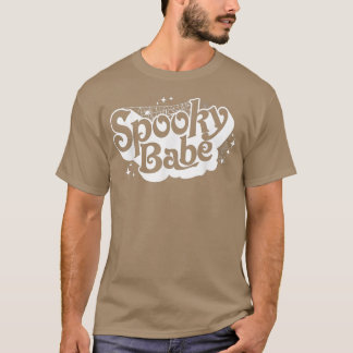 Retro Boho Style Spooky Baboky Season Funny H T-shirt