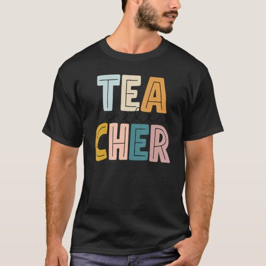 Retro Boho Style Teacher Terug naar School 1 T-shirt (Voorkant)