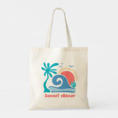 Retro Boho Summer Sunset Chaser Tote Bag (Achterkant)