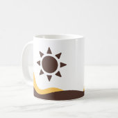 Retro Boho Sun Koffiemok (Voorkant links)