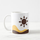 Retro Boho Sun Koffiemok (Links)