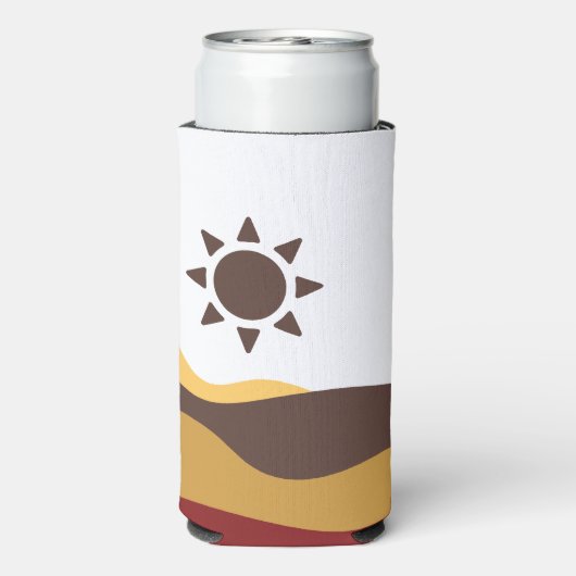 Retro Boho Sun Seltzer Blikjeskoeler (Seltzer Achterkant)