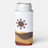 Retro Boho Sun Seltzer Blikjeskoeler (Seltzer Voorkant)
