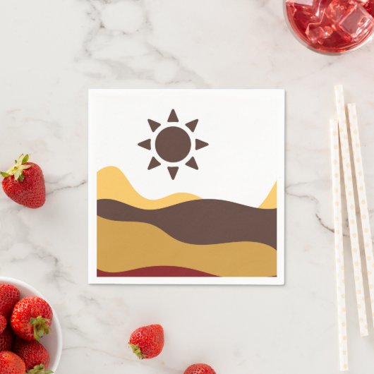 Retro Boho Sun Servet (Insitu)