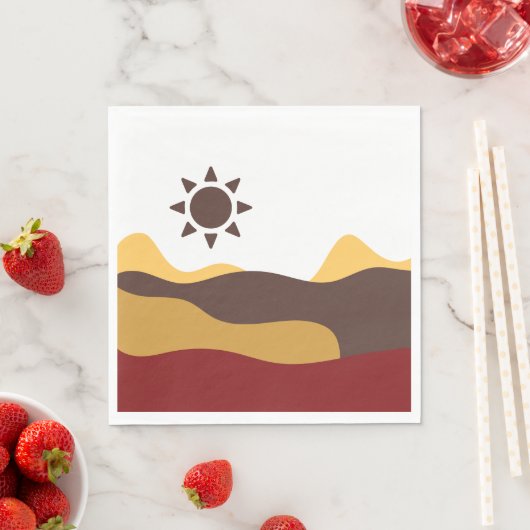 Retro Boho Sun Servet (Insitu)