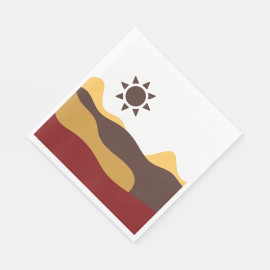 Retro Boho Sun Servet (Hoek)