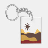 Retro Boho Sun Sleutelhanger (Voorkant Links)