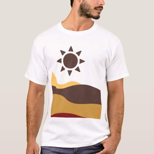 Retro Boho Sun T-shirt (Voorkant)
