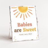 Retro Boho Sunshine Baby shower Baby's zijn zoet Poster