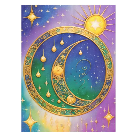 Retro Boho Tafelkleed Hippie Vintage Haight (Voorkant)