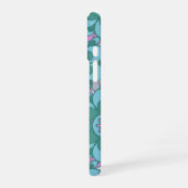 Retro Boho Turquoise Mandala Bloem Patroon iPhone 16 Hoesje (Linkerkant)