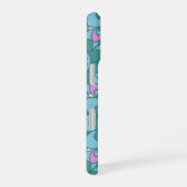 Retro Boho Turquoise Mandala Bloem Patroon iPhone 16 Hoesje (Rechterkant)