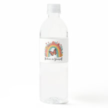 Retro Boho Vlinder Geloof In Jezelf Waterfles