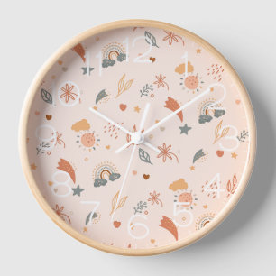 Retro Boho Waterverf Rainbow Neutral