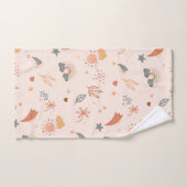 Retro Boho Waterverf Rainbow Neutral Bad Handdoek (Handdoek)