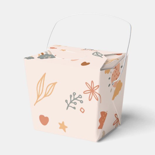 Retro Boho Waterverf Rainbow Neutral Bedankdoosjes (Voorkant Zijde)