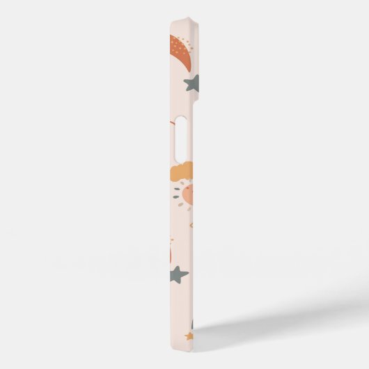 Retro Boho Waterverf Rainbow Neutral Case-Mate iPhone Case (Achterkant / Rechts)