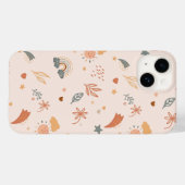 Retro Boho Waterverf Rainbow Neutral Case-Mate iPhone Case (Achterkant (horizontaal))