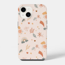 Retro Boho Waterverf Rainbow Neutral