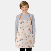 Retro Boho Waterverf Rainbow Neutral Schort (Gedragen)