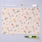 Retro Boho Waterverf Rainbow Neutral Tissuepapier (Craft)