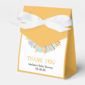 Retro Boho zon hier komt de zon Bedankdoosjes (Voorkant Zijde)