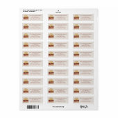 Retro Boho Zon Landschap Zonsondergang Retouradres Etiket (Full Sheet)