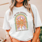Retro Boho Zon met Positieve Energie Tri-Blend Shirt