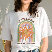 Retro Boho Zon met Positieve Energie Tri-Blend Shirt