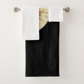 Retro Boho Zonneuitbarsting Design Bad Handdoek (Insitu)