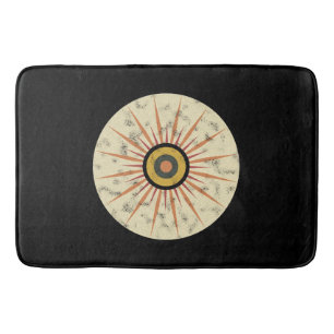 Retro Boho Zonneuitbarsting Design Badmat