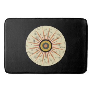 Retro Boho Zonneuitbarsting Design Badmat