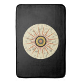 Retro Boho Zonneuitbarsting Design Badmat (Voorkant Verticaal)