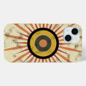 Retro Boho Zonneuitbarsting Design Case-Mate iPhone Case (Achterkant (horizontaal))